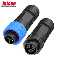 Konektor Tahan Air Jnicon M16 2 3 4 5 6 7 8 Pin Male Female Plug Kabel Terminal Sekrup Konektor Sirkular Tahan Air