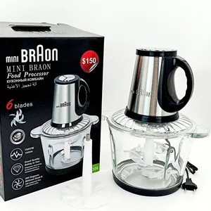 MINIBRAON 3.5L 6刀片多功能食品搅拌机绞肉机烹饪机处理器家用机器人机器电动切碎机