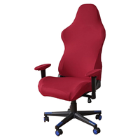 Housse de chaise de bureau, de jeu et de chambre antidérapante en soie de lait et élasthanne extensible, personnalisable