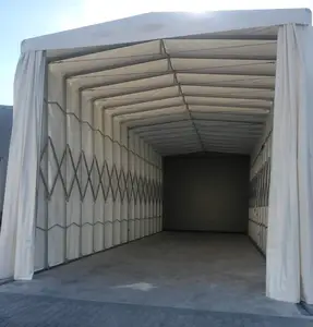 Tenda Dorong Tarik ponsel luar ruangan tenda lapangan basket lipat tenda gudang besar dapat ditarik tenda aktivitas