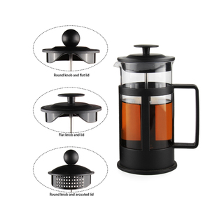 Wholesale Prensa Francesa Seecin Cam Double Walled Insulated Silver Pot 304 Stainless Steel 350ml 600ml 850ml Set French Press