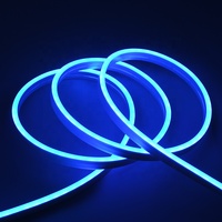 Bande LED néon en silicone IP67 12V/24V 2835 8*16mm monocouleur, trois LED découpables, 110 LED/m, gaine en silicone pur, PCB plaqué