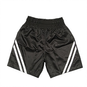 Pantalones Cortos de MMA y Kick Boxing para Adultos, Duraderos, Personalizables, 100% Poliéster, Franjas Frontales con Logotipo Personalizado, Cómodos, Servicio OEM/ODM - Product Image 2