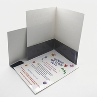 Dossier de présentation d'entreprise imprimé sur mesure, format A4, impression personnalisée, logo personnalisé, dossiers à double poche avec pochettes