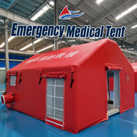 Tente gonflable personnalisée pour les secours en cas de catastrophe, étanche à l'air, résistante aux intempéries, ignifuge, pour les opérations de sauvetage d'urgence et les opérations sur le terrain