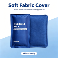 Compresse froide en gel personnalisable (couleur et logo), réutilisable, chaude ou froide, en nylon