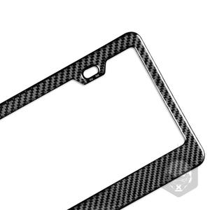 Matrícula de coche de acero inoxidable a precio de fábrica para marco de regulación de EE. UU., reajuste de patrón de fibra de carbono Exterior de automóvil - Product Image 2
