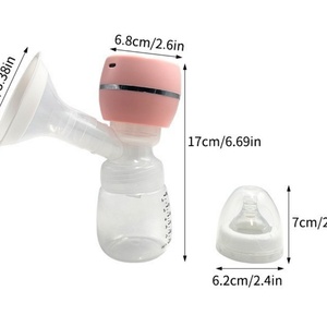 Tire-lait électrique USB avec biberon pour bébé, sans BPA, puissant, en silicone, accessoires d'allaitement pour bébé - Product Image 3