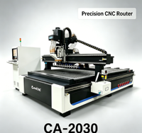 Machine de gravure CNC sur bois ATC 2030 à châssis robuste, double pompe à vide, vitesse d'alimentation rapide, équipement de fabrication d'armoires