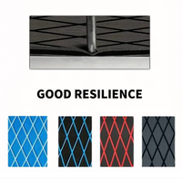 Plancher de bateau en teck rectangulaire en EVA imperméable et antidérapant HEROES, pour pont de bateau, feuille complète en teck
