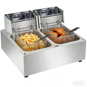 Commercial Electric/ Gas Stainless Steel Deep <strong>Chip</strong> <strong>Fryer</strong> Double/Single /Three Tank for Hotels Restaurant Farms Home Food Shops - Product Image 1