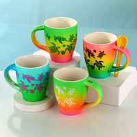 Tasse à thé en porcelaine blanche en gros Tasse à café en céramique promotionnelle avec logo personnalisé imprimé pour les cadeaux de Noël
