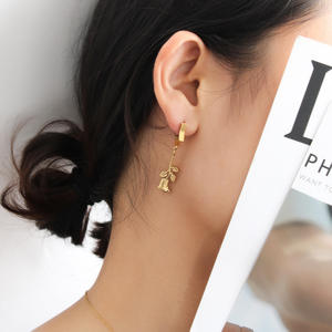 Venta al por mayor de joyería de moda 18K chapado en oro pendientes de acero inoxidable 2025 <span class=keywords><strong>noticias</strong></span> en forma de <span class=keywords><strong>corazón</strong></span> Cuba alta calidad multi estilo pendiente - Product Image 4