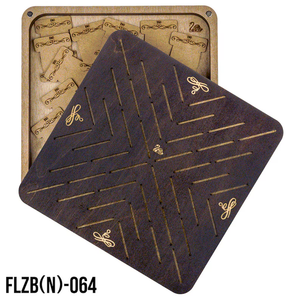 Contenedor de madera contrachapada Pafu para costura, organizador moderno de punto de cruz, soporte de hilos de bordado con 46 bobinas de hilo - Product Image 4