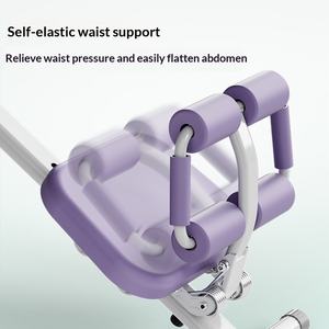 Appareil de Crunch Abdominal pour Usage Domestique - Entraîneur de Minceur Abdominale <span class=keywords><strong>2</strong></span>-en-1 avec Roues et Bandes de Résistance pour l'Entraînement des Abdos - Product Image 5