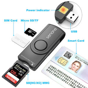 Lecteur-graveur de cartes intelligentes USB 3 en 1 SENONE SCR311 pour cartes à puce SD MMC SM ISO 7816 - Product Image 4