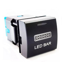 Vente en gros 22x22mm 12V interrupteur poussoir LED bleu (série 150) momentané/marche-arrêt IP65 étanche pour camion automobile RV