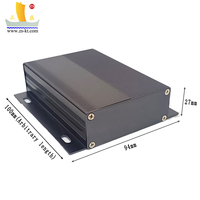 Boîtier de contrôle OEM Mini PC 69x27 Profilés en aluminium Usinage CNC Boîtier métallique avec dissipation de la chaleur Montage mural Boîtier de circuit imprimé