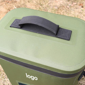 Mochila Térmica Gelada de Luxo Verde de Boa Qualidade Direto da Fábrica, com Logotipo Personalizado, Impermeável, Estilo Moderno, 15L-20L para Armazenamento de Alimentos - Product Image 4