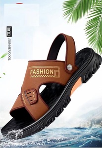 Low MOQ Flip Flops Causal PU <strong>Leather</strong> Sandals <strong>slippers</strong> for <strong>Men</strong> - Product Image 6