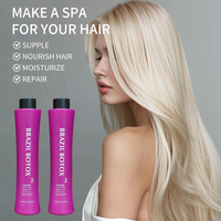 Perawatan Rambut Keratin Organik Brasil dengan Krim Protein Minyak Argan 2-IN-1 untuk Meluruskan & Memperbaiki Rambut 1000ml