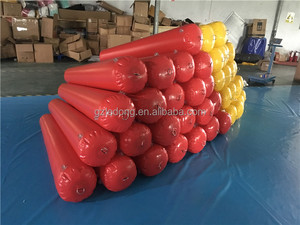 Tubos inflables de PVC duraderos personalizados para piscina, marcador de carril, <span class=keywords><strong>boya</strong></span>, pontones, para parque acuático, línea de natación - Product Image 5