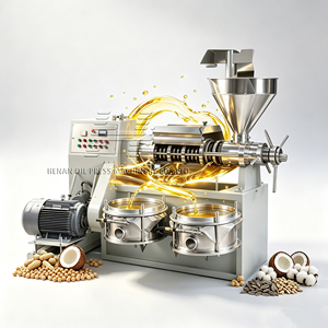 Machine d'extraction d'huile commerciale 6LY-180, 300-350 kg/h, entièrement automatique, en acier inoxydable, production d'huile comestible - Product Image 1