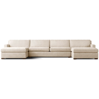 Canapé d'angle durable pour intérieur, ensemble de canapés de salon, mobilier d'intérieur de luxe, tissu personnalisable, coussin moelleux pour bureau, villa