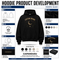 Sweat-shirt à capuche ample en coton mélangé respirant pour homme, manches longues, style streetwear toutes saisons