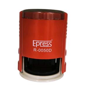 Machine à tamponner la date Express R-0050D en plastique ABS, grande taille, ronde, auto-encreur, 50 mm, pour bureau, avec logo personnalisé, tampon encreur en caoutchouc - Product Image 3
