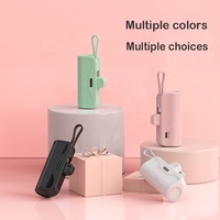 Batterie externe portable en forme de capsule, mini 5000 mAh, avec batterie intégrée, pour tous les téléphones mobiles universels – Vente flash !