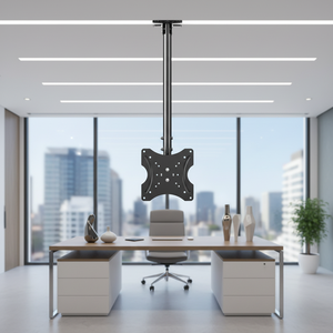 Supporto <span class=keywords><strong>TV</strong></span> da Soffitto Inclinabile a 90° in Acciaio Laminato a Freddo 14''-42'' per <span class=keywords><strong>TV</strong></span> al Plasma/Proiettori e <span class=keywords><strong>Monitor</strong></span> - Product Image 5