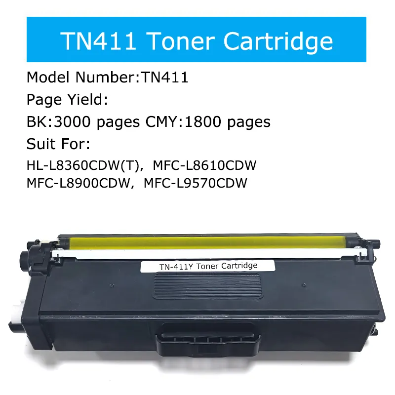 TN411 Premium Compatible Laser Color Toner Cartridge T For Brother MFC-L9570CDW Printer