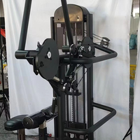 Machine d'extension arrière de charge de goupille commerciale circulaire Lat Pulldown assis au-dessus de Lat tirer vers le bas Machine d'extension arrière