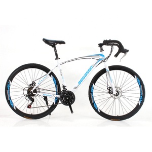 Vélo de course KWO Gym Fitness confortable avec pneus 700C, selle, guidon, pédalier, manettes de vitesses 30 rapports, cadre homme KOS008-2 B - Product Image 1