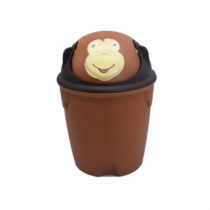 CASAMAX WL AO-0008E Cestino per Rifiuti in Plastica Design Animale - 23*33 CM Capacità 9.8L - Cestino per Rifiuti da Interno Design Scimmia per Uso Domestico - Product Image 2