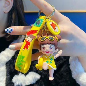 2025 dibujos animados lindo deporte chica goteo llavero baloncesto llaveros para mochila Taekwondo llavero listo para enviar - Product Image 6