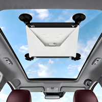 Support de fixation StarOrbit robuste sans outil à double ventouse pour Starlink Mini – Support réglable pour pare-brise et tableau de bord, résistant aux UV pour voiture