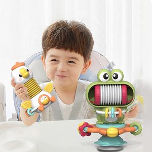 <span class=keywords><strong>Jouet</strong></span> éducatif Montessori à <span class=keywords><strong>ventouse</strong></span> pour table à dîner, <span class=keywords><strong>chaise</strong></span> <span class=keywords><strong>haute</strong></span> à <span class=keywords><strong>ventouse</strong></span>, hochets de dentition avec musique et son - Product Image 2