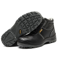 Chaussure de sécurité de travail en cuir, souliers de bonne qualité, imperméables, noires, bout en acier, nouvelle collection