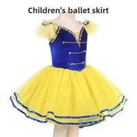 Vestido de tutú de Año Nuevo para niñas, disfraz de actuación, vestido de ballet profesional con lentejuelas para guardería, para niñas
