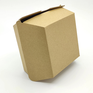 Caja de Papel para Almuerzo Personalizada con Logotipo, Biodegradable, Reutilizable, Cuadrada, Resistente, Reciclable, para <span class=keywords><strong>Comida</strong></span> <span class=keywords><strong>Rápida</strong></span> y Hamburguesas - Product Image 1