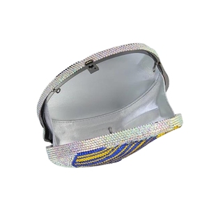 Bolso de Noche de Lujo con Cristales Brillantes y Pedrería de Peces Oceánicos para Mujer, Cartera de Mano para Bodas, Celebraciones y Galas - Product Image 6