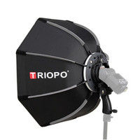 TRIOPO KS65 65 centímetros Umbrella Softbox Octagon Macio Box Para Godox Portátil Ao Ar Livre V860II TT600 TT685 YN560III TR-988 Flash Speedlite