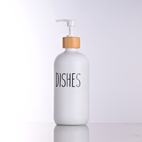 Botol semprot rambut kaca silinder kustom 500ml kemasan kosong warna-warni dengan penyemprot pompa permukaan cetak layar Logo
