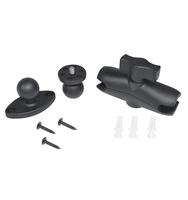 Support universel pour caméra de surveillance sur arbre avec vis 1/4, rotule 360° pour GoPro/panneau solaire/accessoire de caméra de chasse en extérieur