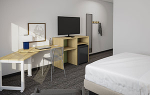 Proveedor de Muebles para Hoteles OEM, Muebles de Lujo para Habitaciones de Huéspedes para Spark by <span class=keywords><strong>Hilton</strong></span> y Proyectos Hoteleros Internacionales - Product Image 3