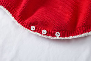 Barboteuse à bulles pour bébé, <span class=keywords><strong>combinaison</strong></span> pour nouveau-né, ensemble en <span class=keywords><strong>Crochet</strong></span> pour filles, manches longues, vêtements en tricot, barboteuse pour bébé, automne hiver - Product Image 4