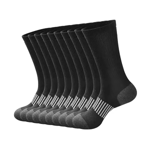 Wholesale Running <b>Compression</b> <b>Socks</b> for <b>Men</b> Athletic Crew Cushion Arch Support <b>Socks</b> for Hiking Cycling High Quality - Product Image 4