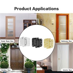 Bisagra de Puerta Interior de Metal y Hierro Negro Mate RHETECH, Bisagra Invisible para Puerta de Gabinete de Cocina y Baño, para Puerta de Madera - Product Image 6